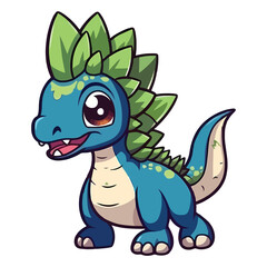 Obraz premium Cute Ouranosaurus Dinosaur Illustration