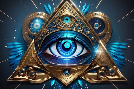illuminati eye logo design