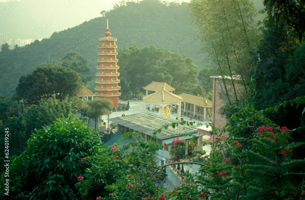 Poster ASIA CHINA HONGKONG TOUSEND BUDDHAS MONASTERY