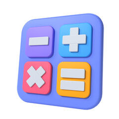 Obraz premium calculator 3D Illustration Icon Pack