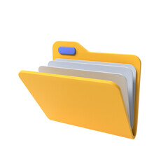 folder 3D Illustration Icon Pack - obrazy, fototapety, plakaty