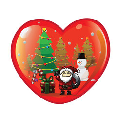 earth love heart valentine snowman santa tree green leafs