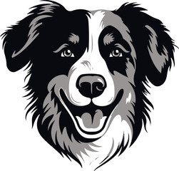 Fototapeta premium Australian Shepherd icon