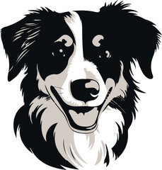 Fototapeta premium Australian Shepherd icon