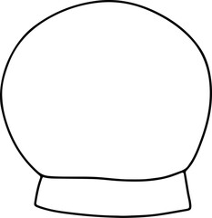 Cute doodle christmas. Simple coloring card holidays design element, nursing