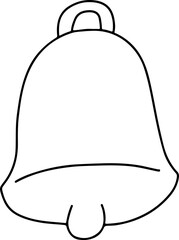 Cute doodle christmas. Simple coloring card holidays design element, nursing