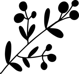 Cute doodle christmas. Simple coloring card holidays design element, nursing