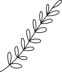 Cute doodle christmas. Simple coloring card holidays design element, nursing