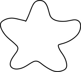 Cute doodle christmas. Simple coloring card holidays design element, nursing