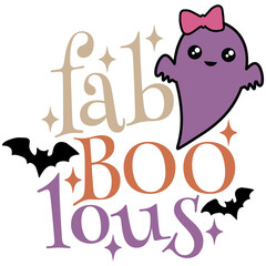 Halloween Design, Halloween Ghost, Halloween PNG, T-Shirt Design, Kids Halloween PNG