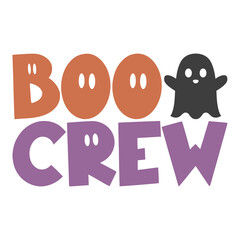 Halloween Design, Boo Crew PNG,  Halloween PNG, T-Shirt Design, Kids Halloween PNG