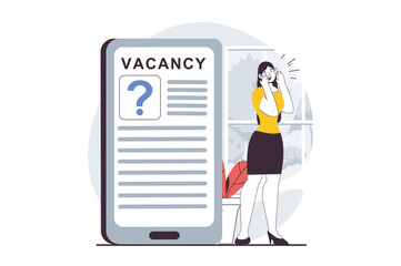 Fototapeta premium E-payment concept with people scene in flat design for web. Woman making financial transaction with secure mobile pay service in app. Illustration for social media banner, marketing material.