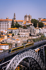 Fototapeta premium Dom Luís I Bridge in porto Portugal 