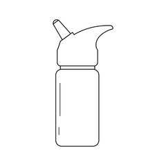 Drinking water bottles icon vector