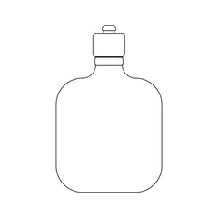 Drinking water bottles icon vector