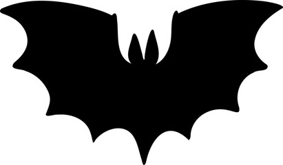 hand drawn cartoon bat illustration.