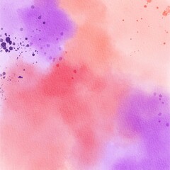 Abstract watercolor pink orange colors background
