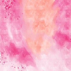 Abstract watercolor pink orange colors background