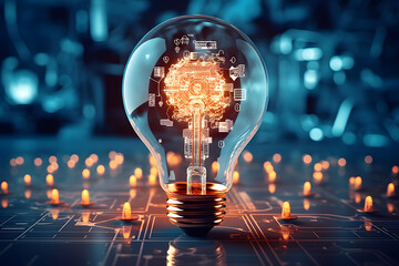 technology light bulb 