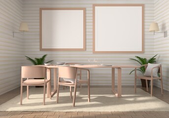 frame 3D interior illustration, wall design modern, empty space creative, 3D background blank canvas, room design mockup, home photo rendering, simple indoor style, architecture art picture copy space