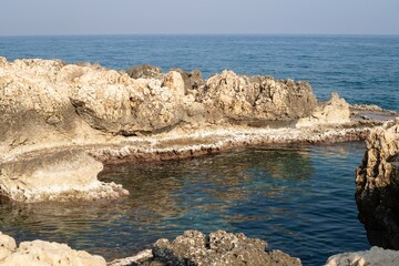 rocks and sea