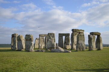 Naklejka premium UK, Wiltshire, 09.11.2013: Stonehenge is a prehistoric monument on Salisbury Plain in Wiltshire, England, two miles west of Amesbury