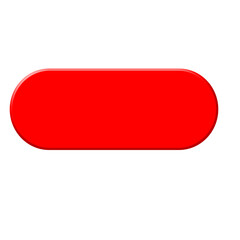 red pill isolated on white