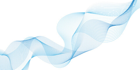 Abstract flowing wave lines. Design element for technology, science, modern concept.vector eps 10