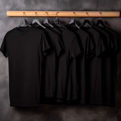 black t shirt design made with generative AI