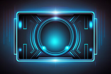Blue rectangle abstract technology background