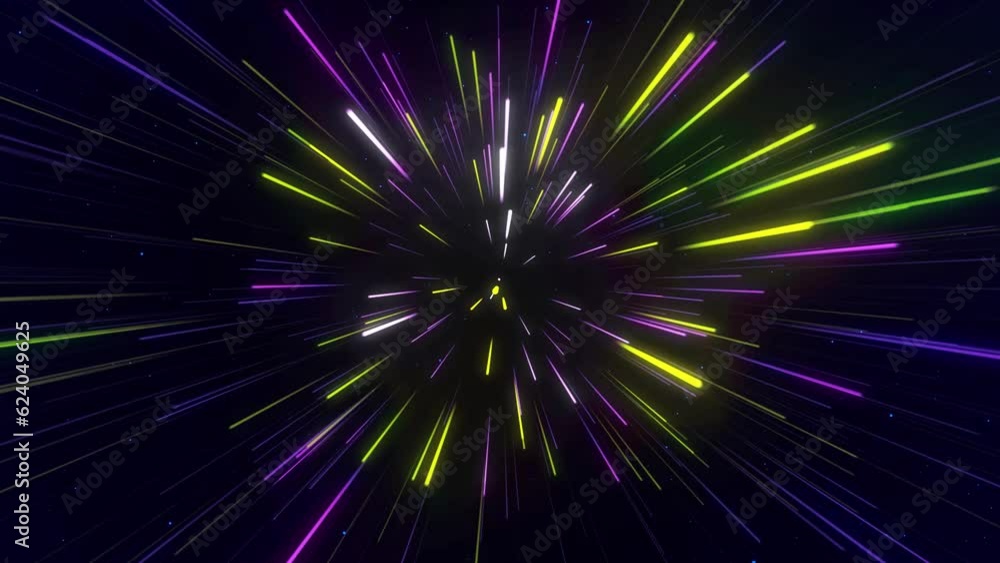 Poster abstract geometric background of radial lines. dataflow tunnel. explosive star. movement effect. bac