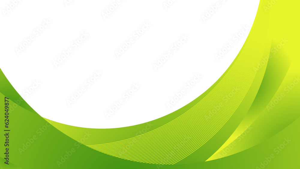 Poster abstract green curve background for business