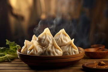 food photography of dumpling super premium, rich, exclusive , look delicious