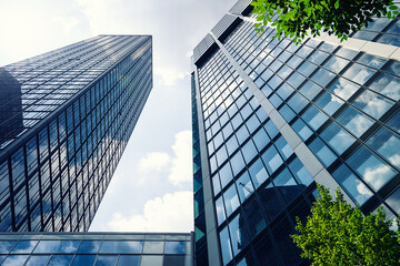 Moderne Gebäude Sicht nach oben 