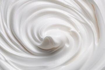 Closeup of soft smooth cream product for skin care