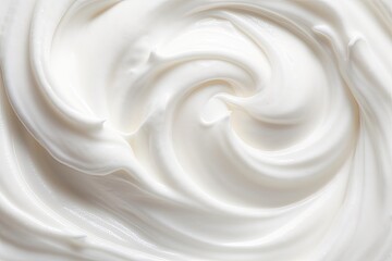 Closeup of soft smooth cream product for skin care