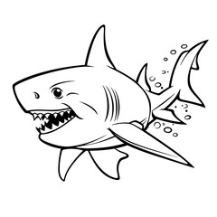 Shark coloring pages Png animals