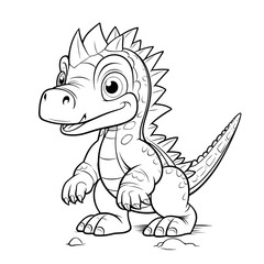 Fototapeta premium Spinosaurus coloring pages Png animals