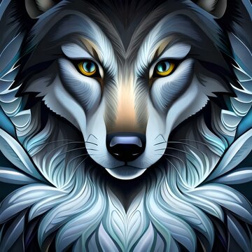 a silver wolf