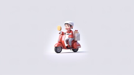 Delivery man concept, online order tracking, delivery home and office.illustration