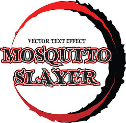 Vector Text Effect Anime Style