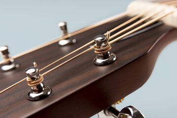 Traditional spruce and mahogany acoustic guitar