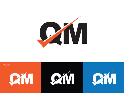Unique Style qm mq Alphabet Letter Logo For You