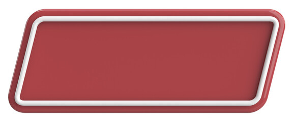 Fototapeta premium 3D button. Empty button. 3D illustration.