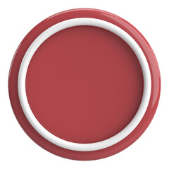 Fototapeta premium 3D circle button. Empty button. 3D illustration.