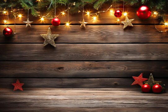 Christmas Rustic Background