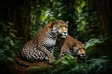 leopard in the jungle