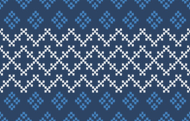 Ethnic abstract ikat art. Aztec ornament print. geometric ethnic pattern seamless  color oriental.  Design for background ,curtain, carpet, wallpaper, clothing, wrapping, Batik, vector illustration.