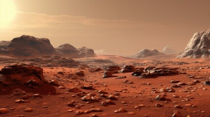 Back of Mars. Generative AI