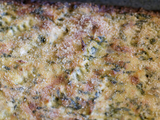 delicious vegetable pie baked in the oven